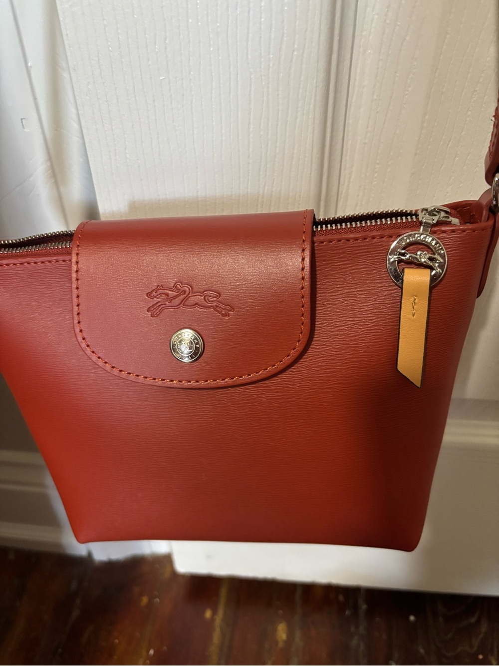 NWOT Longchamp Le Pliage Xtra XS Crossbody, Red - Picture 5 of 6